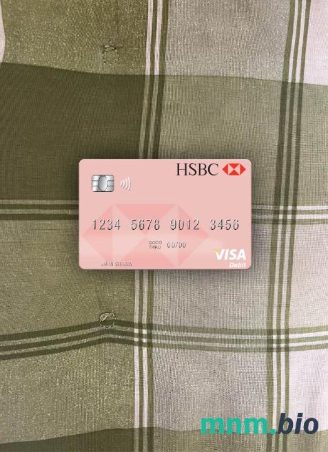 Uruguay HSBC bank visa dbeit card wygląd fotograficzny skan PSD + zdjęcie